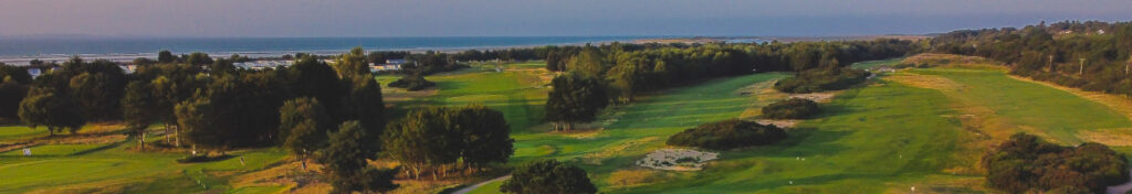 Aerial crew across fairway - Nairn Dunbar Golf Club